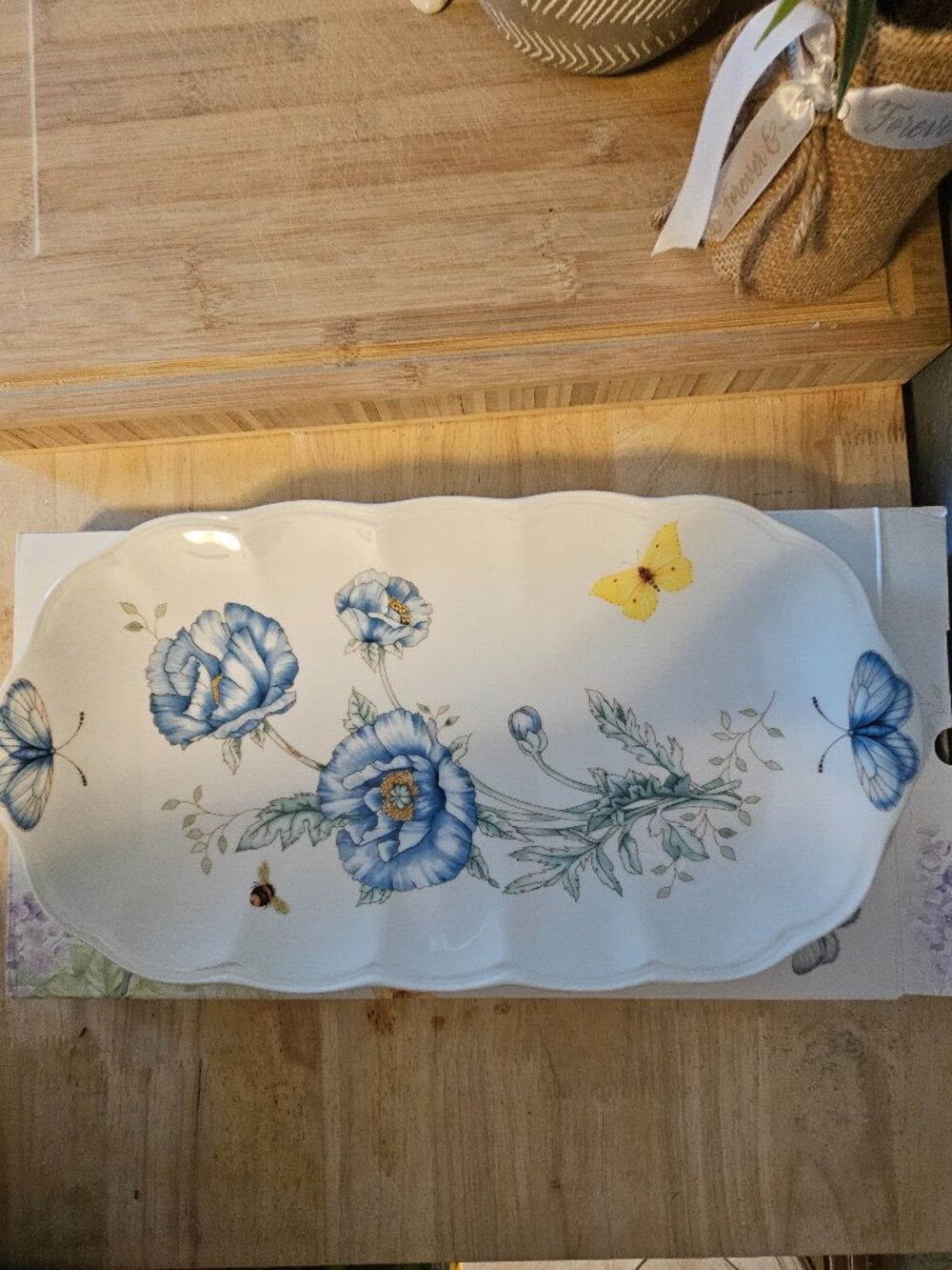 Lenox Butterfly Meadow Oblong Serving Dish